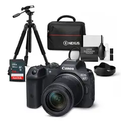 CANON - Cámara EOS R7 + Lente RF-S 18-150mm + Kit Ultimate de Accesorios