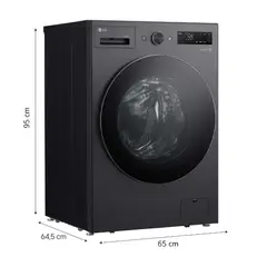 LG - Avaseca Automática WD15EBNTSPG 15Kg Lavado 8Kg Secado Carga Frontal Negro
