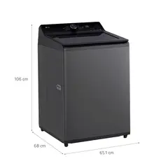 LG - Lavadora Automática WT18PBTX 18Kg Carga Superior Negro