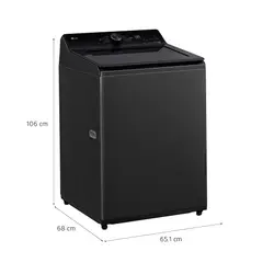 LG - Lavadora Automática WT18OBTX 18Kg Carga Superior Negro
