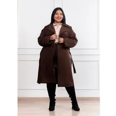 HERANNA - Abrigo Mujer largo con Oversize