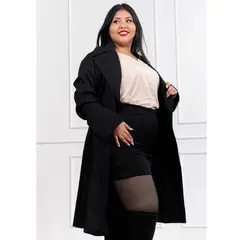 HERANNA - Abrigo Mujer largo con Oversize