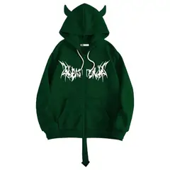 YANSUS - Polo Hombre Verde Y2K Diseño Minimalista