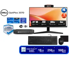 HP - EliteDesk 800 G2 Mini I7 6 sexta 16GB RAM 256GB SSD + 500GB HDD + Monitor Led 24"