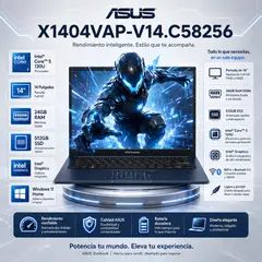 ASUS - Laptop VIVOBOOK X1404VAP-V14.C58256 Intel Core 5 120U 24GB Ram 512GB SSD 14" Win11
