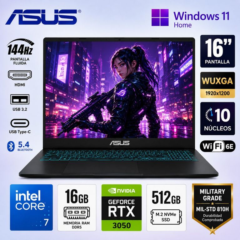 Laptop Gaming V16 V3607VJ-RP096W Core 7 240H 16GB RAM DDR5 512GB RTX 3050 6GB 16 "