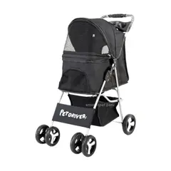 GENERICO - Coche Para Perro De 4 Ruedas Pet Driver Negro
