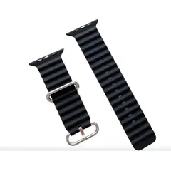 GENERICO - Correa Corrugada Clásica para Apple Watch 42mm - Negro