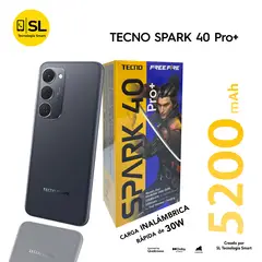 TECNO MOBILE - TECNO SPARK 40 PRO+ 8GB RAM 256GB COLOR NEGRO