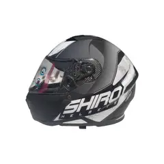 SHIRO - Casco moto SH890 NEGRO GRIS BLANCO