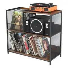 ANYHOGAR - Mesa Estante Soporte De Registro De Vinilo
