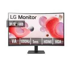 LG - Monitor 32MR50C B 31.5 Curvo FHD VA 100Hz 5ms AMD FreeSync 2xHDMI 1xVGA