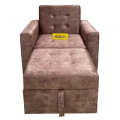 TEMEL - Sofá Cama color Camel 1 Plaza - iMUEBLES