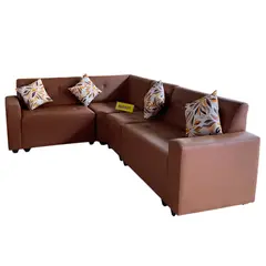TEMEL - Sofá Seccional para Sala color Cocoa Sofá Modular -