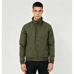 DM DEXMEN - Casaca Dexmen Bomber Cuello Alto Verde