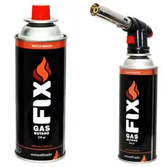 FIX - Kit mini Soplete Flameador Profesional Cocina adaptable + Gas butano