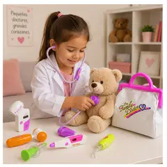 GENERICO - Set de Doctora My Family Doctor 8 pc Rosado