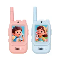 GENERICO - Walkie Talkies con Video para Niños Pack x2 con Cámara y Pantalla LCD