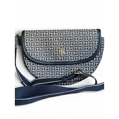 TOMMY HILFIGER - Cartera Azul Monogram Kh654