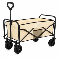 INSPIRA MARKET - Carrito Plegable Multiuso con Ruedas y Asa Retráctil Carrito Camping