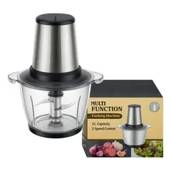 GENERICO - Picador Carne Cortador Picatodo Electrico 2 Litros Cocina