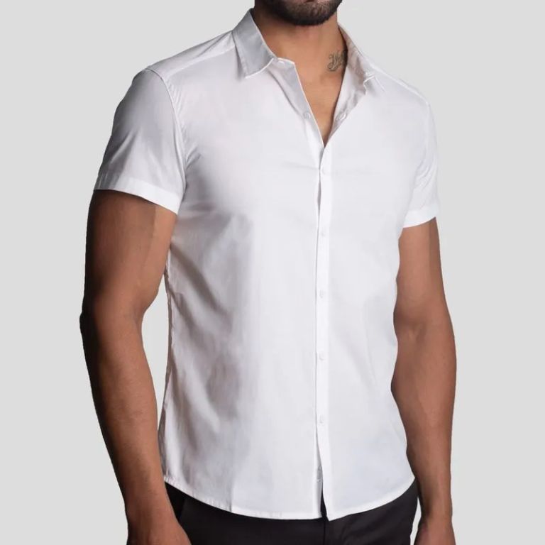 Camisa Manga Corta - Perfect Fit - Algodón Confort - Signature