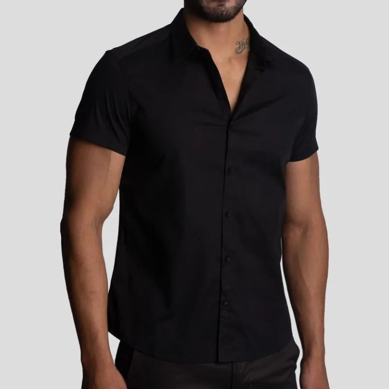 Camisa Manga Corta - Perfect Fit - Algodón Confort - Signature