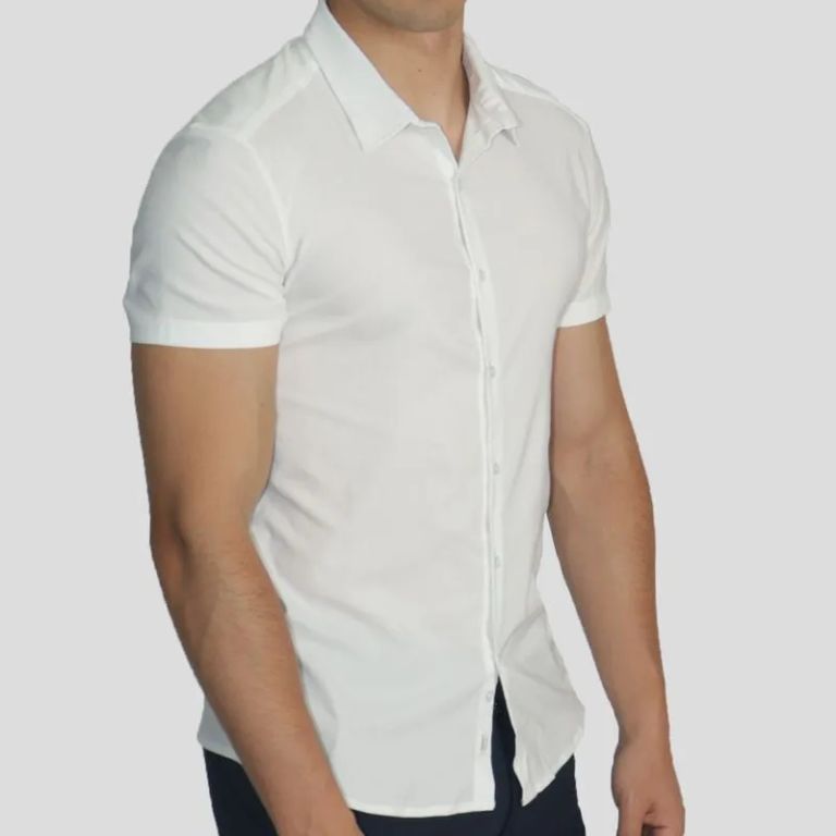 Camisa Minimal Manga Corta - Entalle Perfect Fit - Super Flex tranpirable
