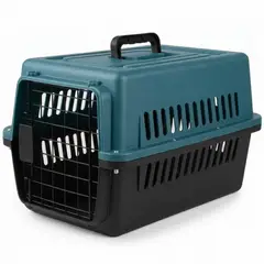 AMICATS - Transportador para Mascotas Kennel L50 Verde Azulado