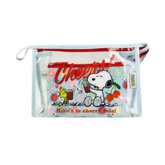 GENERICO - Neceser Peanuts celeste frutas cosmetiquero set x 2