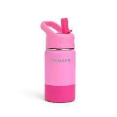 TENAYA - Tomatodo Botella de Acero Antiderrame 360ml Kids - Rosa
