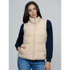 TOMMY HILFIGER - Chaleco de cuello alto con Cierre de cremallera TH