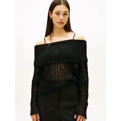 TOMMY HILFIGER - SWEATER FESTIVE SEQUIN COWL-NK LS SWT TH