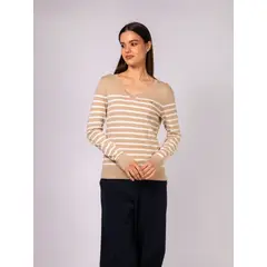 TOMMY HILFIGER - SWEATER CO JERSEY STITCH V-NK LS SWT TH