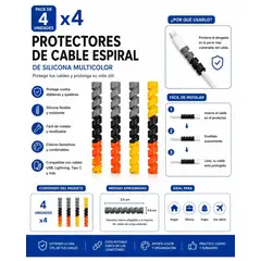 GENERICO - Protector de cable en espiral