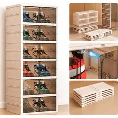 GENERICO - Zapatera Apilable 6 Niveles - 12 Compartimentos para Zapatos