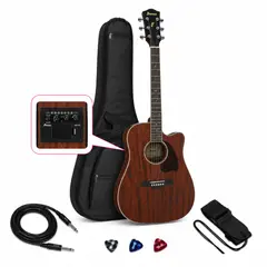 IBANEZ - GUITARRA ELECTROACÚSTICA PF16MWCE OPEN PORE NATURAL PACK