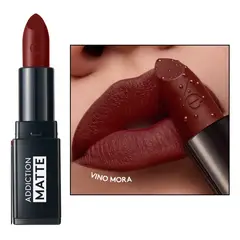 Esika - Labial vino mora addiction matte hidratante ésika