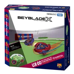 TAKARA TOMY - SET ESTADIO BEYBLADE X BX-00 BEY KICK OFF SET FC BARCELONA