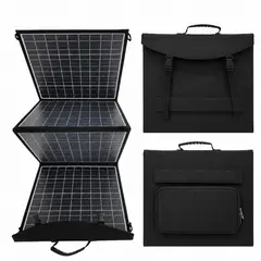 OEM - Panel Solar Portátil De Alta Eficiencia 100W 18V Para Viajes Outdoor Y Respaldo Energético