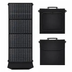 OEM - Cargador Solar Plegable 60W Con Doble USB Para Celulares Tablets Y Power Banks