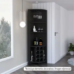 TUHOME - Bar Esquinero Essential Wengue 180,6x49,0x49,0 Cm
