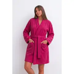 GENERICO - BATA SALIDA DE BAÑO PARA MUJER COMODA Y LIGERA