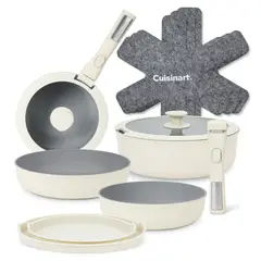 CUISINART - JUEGO DE OLLAS 13PZ PURELYCERAMIC - MANGO DESMONTABLE