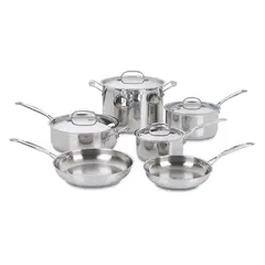 CUISINART - JUEGO DE OLLAS CLASICO 10PZ ACERO INOX