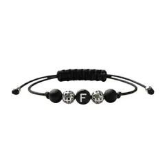 LUCYANA JOYAS Y ACCESORIOS - Pulsera Hombre Letra Inicial F "Tu Esencia" - Legado de Conexión Energética Lucyana