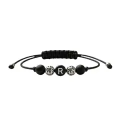 LUCYANA JOYAS Y ACCESORIOS - Pulsera Hombre Letra Inicial R "Tu Esencia" - Legado de Conexión Energética Lucyana
