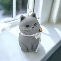 GENERICO - Vela Gatito Aromático II Plomo de Cera de Soja
