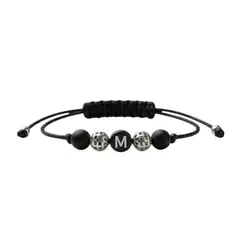 LUCYANA JOYAS Y ACCESORIOS - Pulsera Hombre Letra Inicial M "Tu Esencia" - Legado de Conexión Energética Lucyana