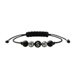 LUCYANA JOYAS Y ACCESORIOS - Pulsera Hombre Letra Inicial S "Tu Esencia" - Legado de Conexión Energética Lucyana